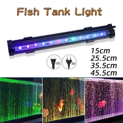 Aquarium LED Bubble Light Colorful Light Bubble Light LED Diving Light Aquatic Air Bubble Oxygenation Lamp Fish Tank Light