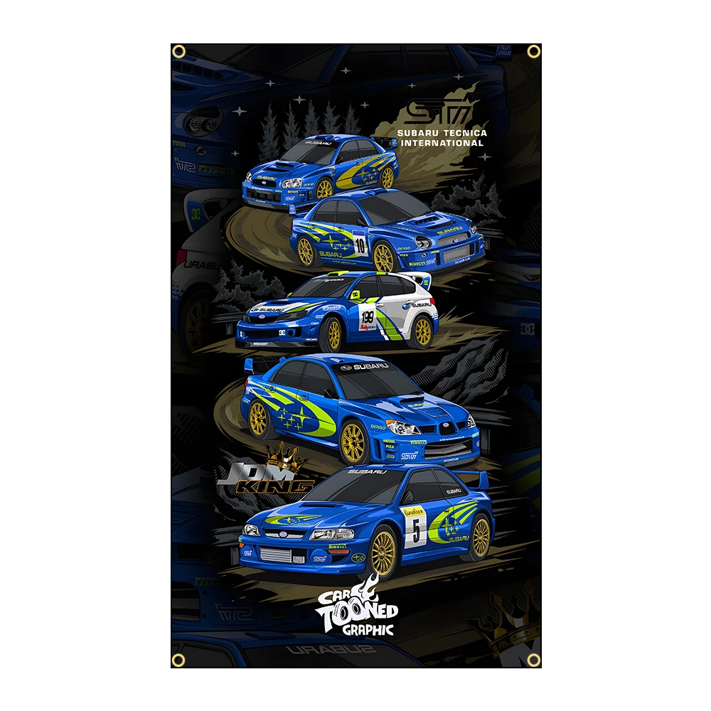 Classics Racing Cool JDM Car AE86 RX Flag Polyester Printed Banner For Home Decor