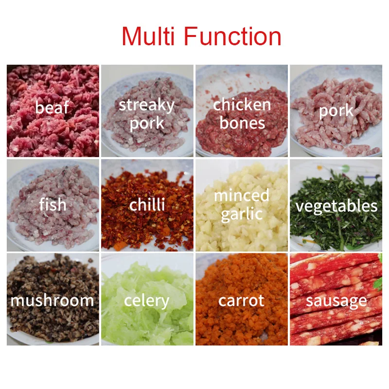12zhengyuan Fleischwolf Tasin mit Wurstfüller für Gefrorene