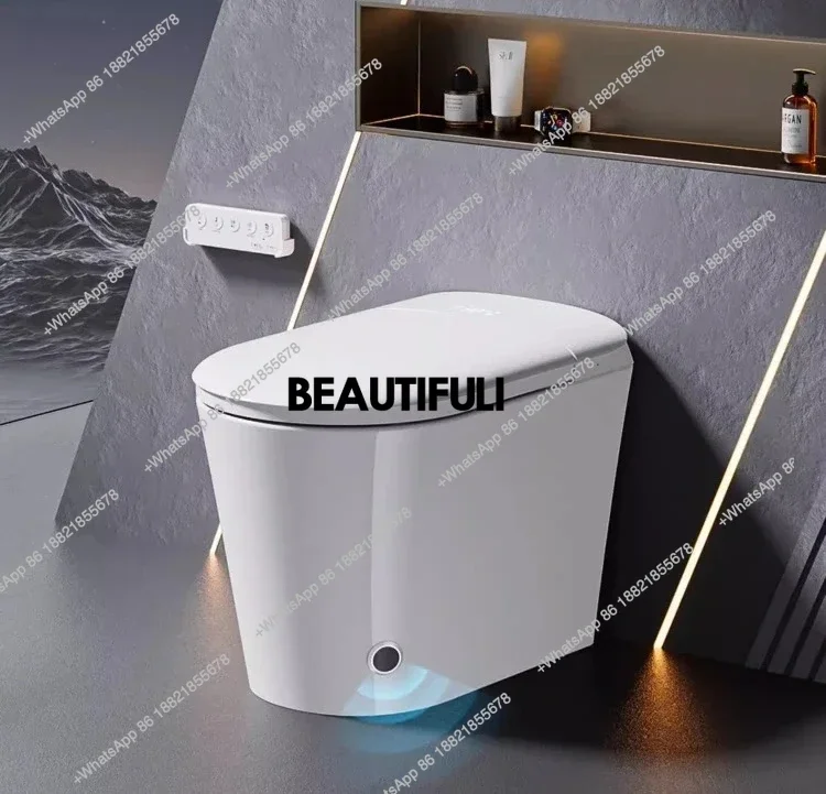 

Умный унитаз RR для малогабаритных квартир с защитным пенопластовым покрытием для ног, работающий без напора воды.