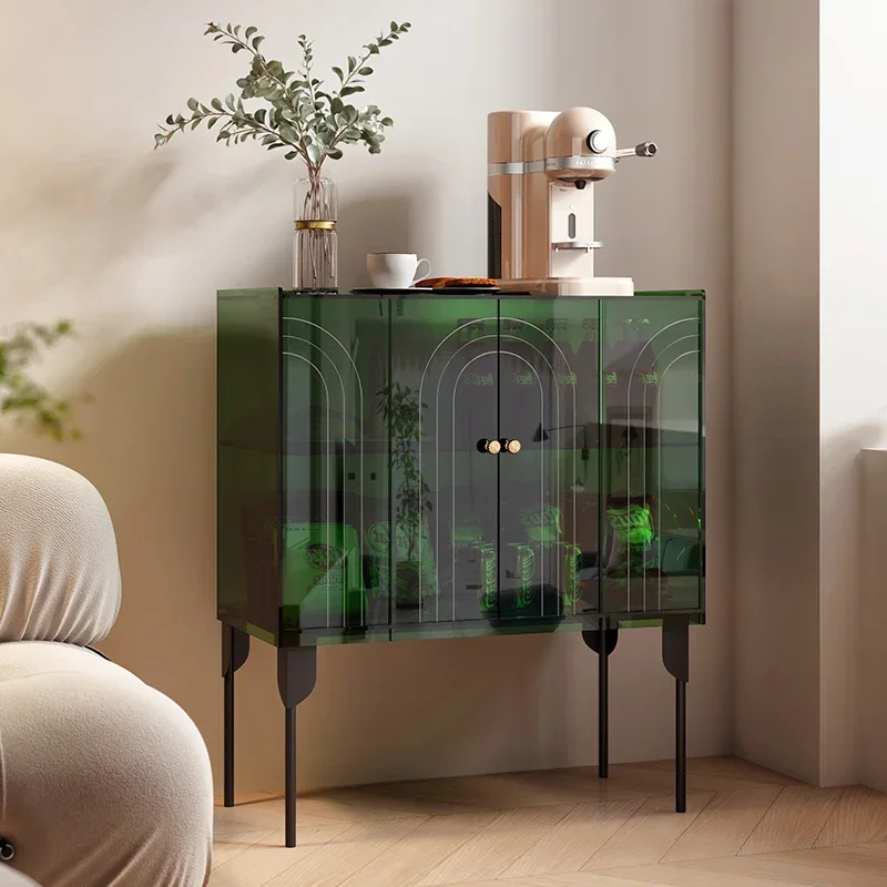 

Скандинавский входной светильник, роскошный акриловый обеденный боковой шкаф, современный простой сундук для хранения, стеклянный диван для гостиной, боковая сторона вина