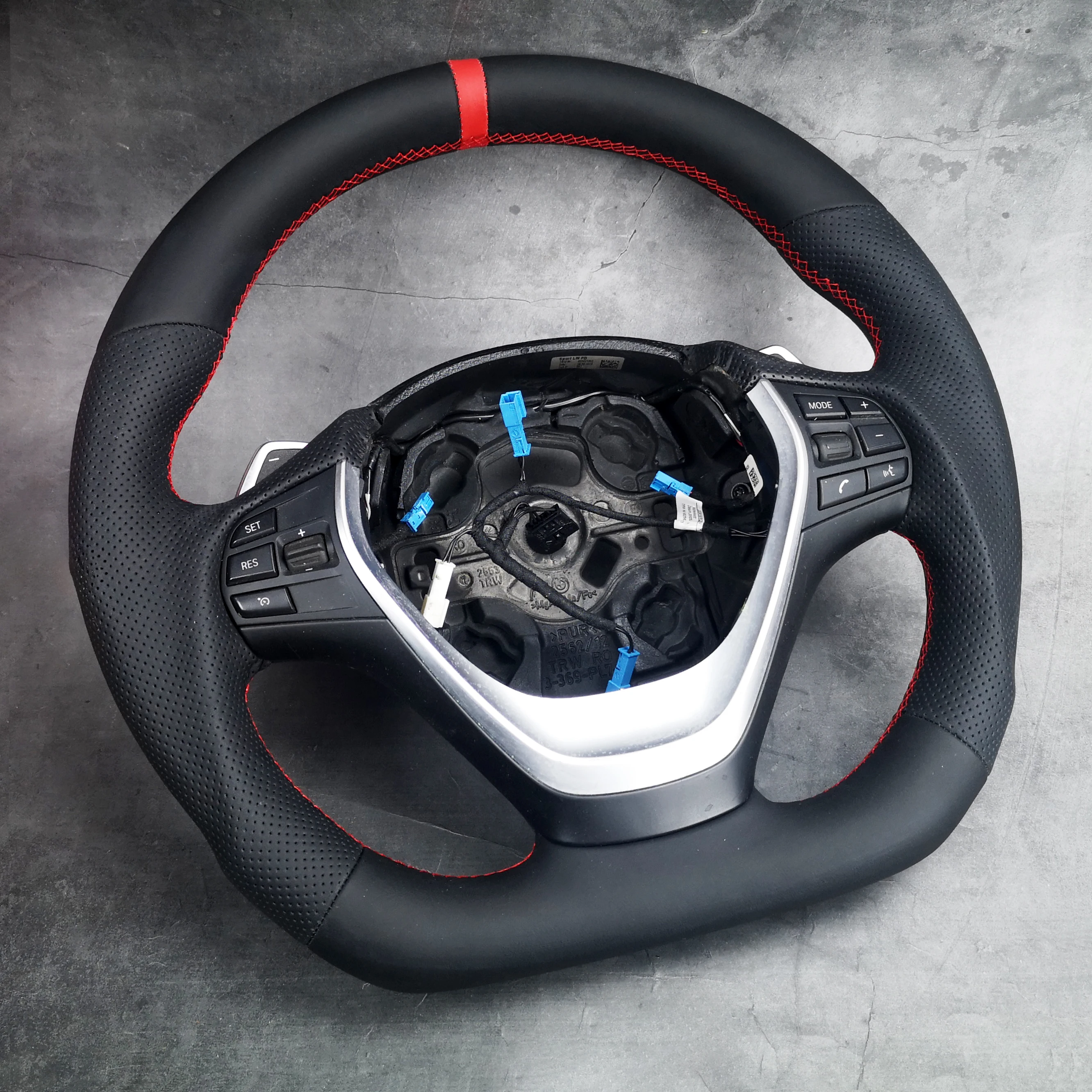 D Sport Steering Wheel For BMW F20 F30 Flat Bottom Extra THICK Paddles