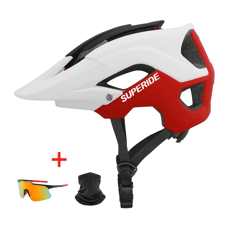 SUPERIDE In-mold DH MTB Fietshelm Sport Anti-impact Road Mountainbike Helm Heren Dames Rijden Fietshelm