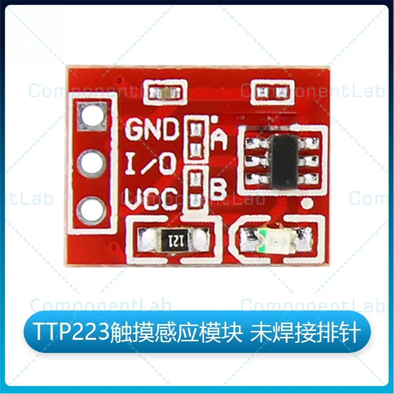 50-100pcs TTP223 Touch Press Button Sensing Switch Module, Capacitive Sensor, Self-locking/Point operation, Single channel 1