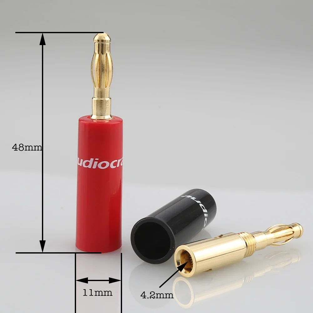 Audiocrast Gold Plated Speaker Banana Plug
