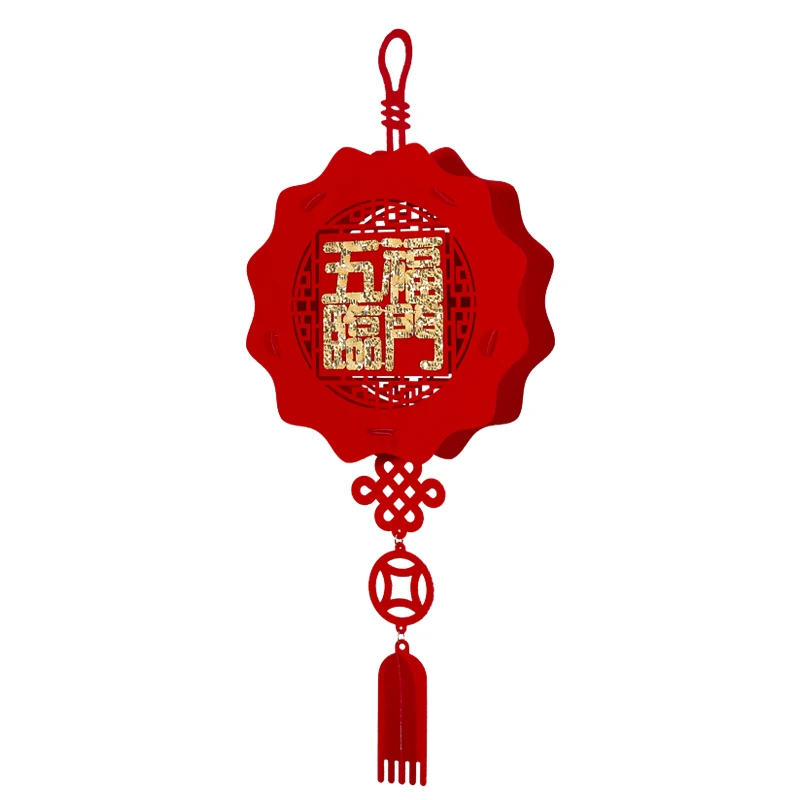 

Flocking Cloth Lantern Hanging Decoration Opening Big Luck Scene Layout Pendant Company Jewelry Store Opening Decoration Fu