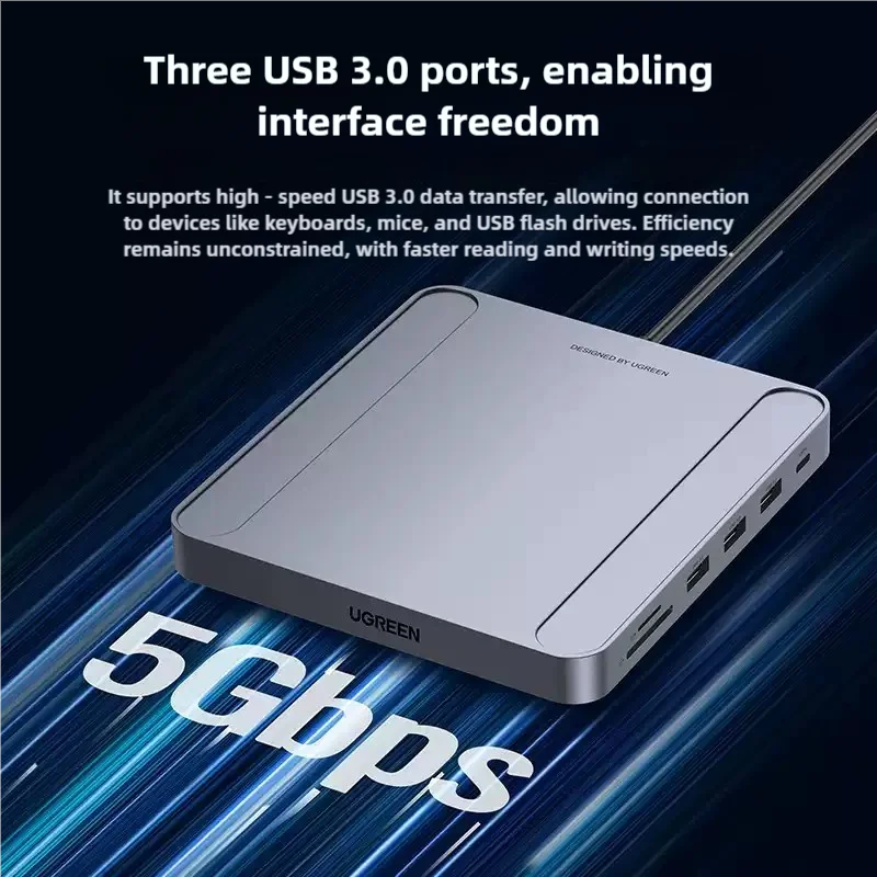 Estação de acoplamento é adequada para expansão Apple iMac USB tudo-em-um mini adaptador de acessório de 24 polegadas typec