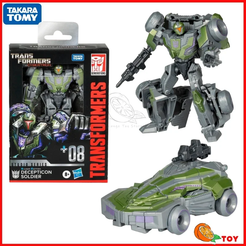 In stock Takara Tomy Transformers  Studio SeriesSS-GE 08 Decepticon Soldier Model Robot Collection Action Figures Toys Gifts