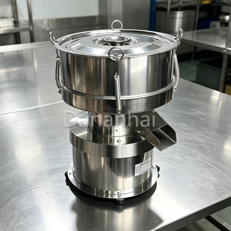 Electric Fine Mesh Sifter, Vibrating Separator Machine, Food Grade Screening Equipment For Starch Production