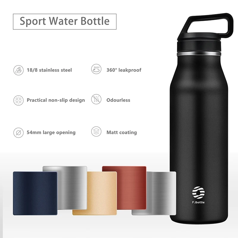 FEIJIAN Thermal Water Bottle Large Capacity Stainless Steel Thermos Bottle Handle Cover Thermos Cup Cold and Hot Vacuum Flask