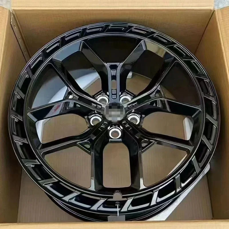 18 19 20 21 22 23 24 بوصة أسود لامع مخصص عجلات مزورة لمرسيدس بنز BMW أودي 5X112 عجلات سيارة سبيكة #2