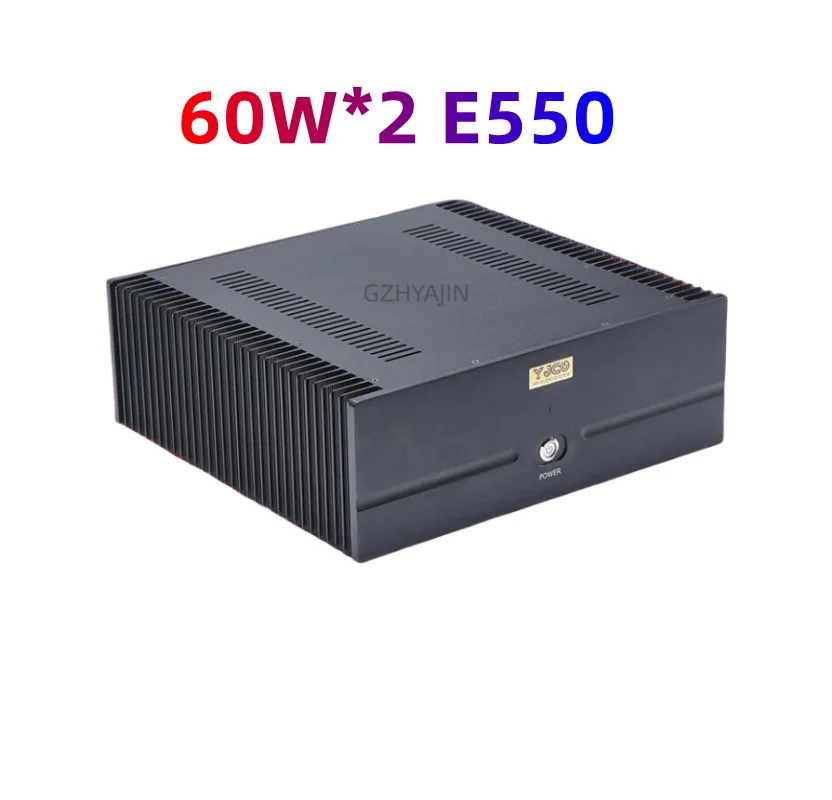 

The Latest 60W*2 E550 12 pcs field effect tube HIFI high-power class A pure power amplifier 28W*2 8 ohm, 60W*2 4 ohm