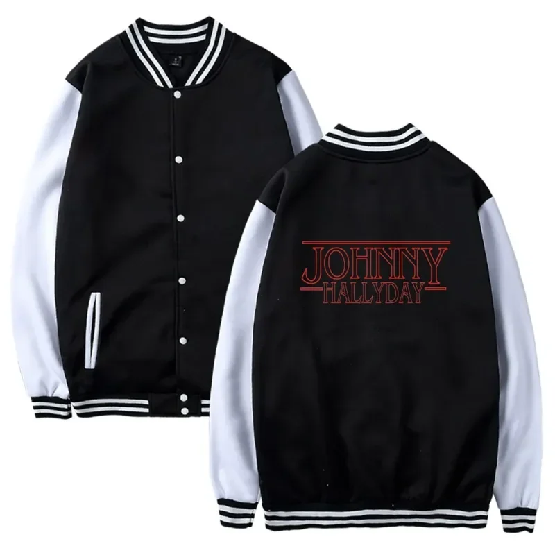 

2017 Johnny Hallyday Baseball Jackets Women Winter Fashion Sweatshirts Warm Casual College Student Women Jacket