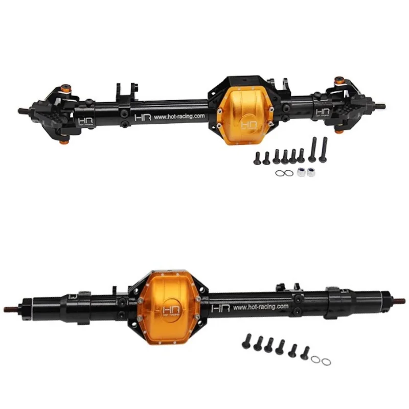 

HR Complete Front & Rear Axle Assembly with Heavy Duty Spiral Bevel Gear Set 36T 14T for Axial Wraith RR10 90048