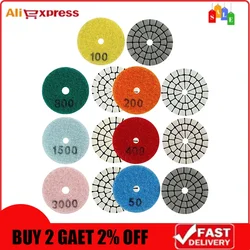 2 Inch 55mm Diamond Dry Polishing Pad Granite Marble Sanding Disc Ceramic Stone Polisher Disc Abrasives Tool Grinding Wheels