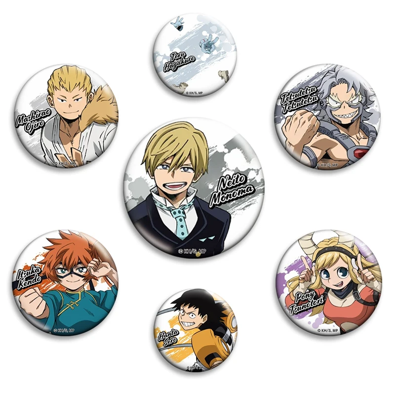 Значок-аниме-«Мой-герой-Академии»-персонажи-красивый-izuku-katsuki-shoto-булавка-на-пуговицах-круглая-брошь-украшение-для-одежды-подарки