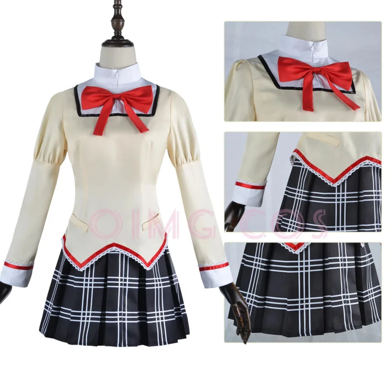 Kaname madoka akemi homura cosplay traje uniforme escolar puella magi madoka magica adulto anime trajes de halloween feminino jogo