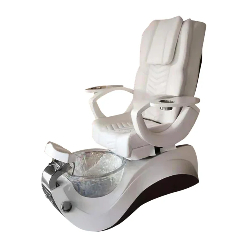 

New Model Beauty Massage Luxury foot massage Pedicure Chair with LED light pedicure basin for salon shop