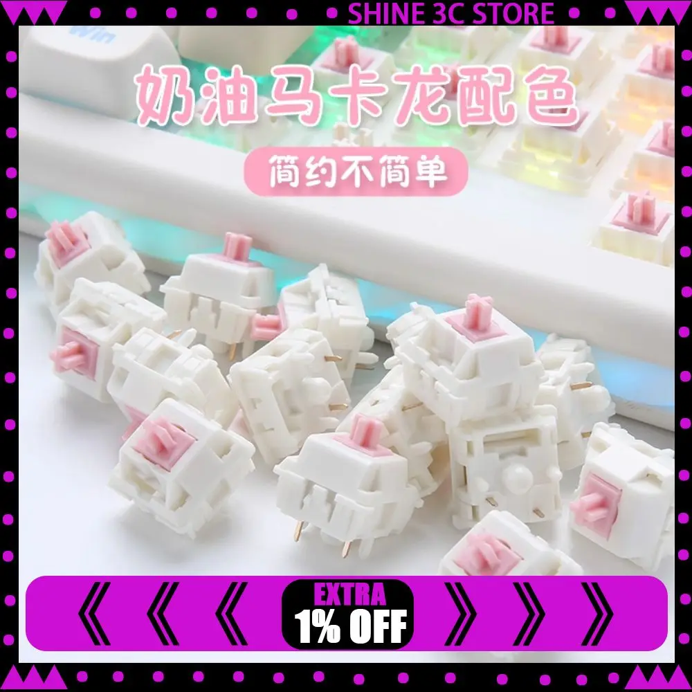 

YUNZII Linear Switch Candy Switch Triggers 45g Hot Swappable Customized Gaming Mechanical Keyboard Accessory Switches DIY Gift