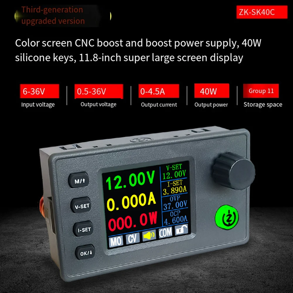 CNC DC Converter 6-36V Input To 0.5-36V Output Adjustable Voltage Regulator For DIY Electronics And Industrial Device Testing