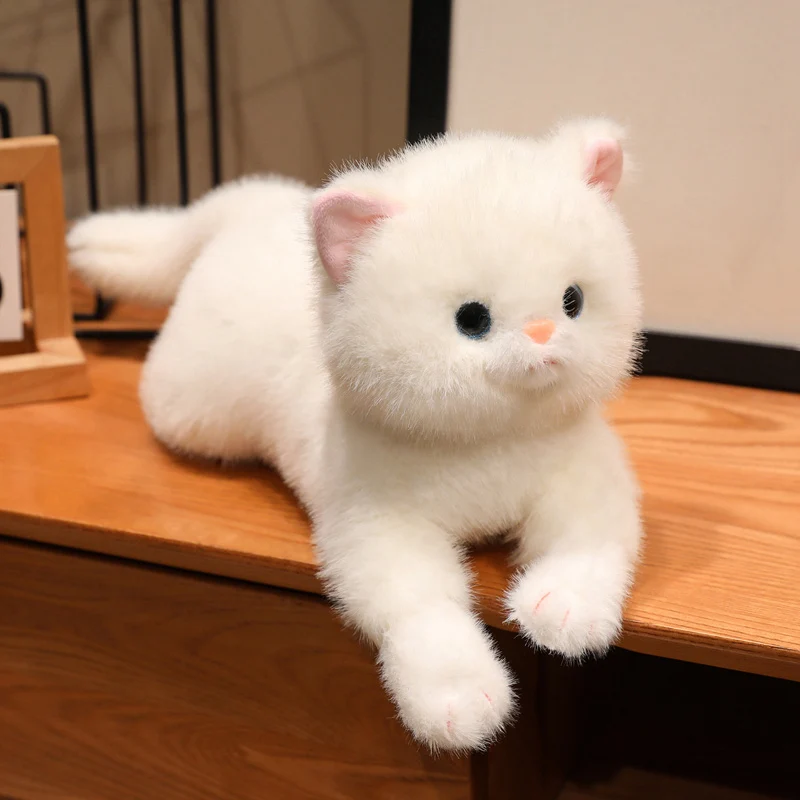 Schattig Katje Knuffels Knuffels Huisdier Liggen Pop Kussen Knuffels Zacht Speelgoed Kerstcadeaus voor kinderen Speelgoed voor meisjes Jongens
