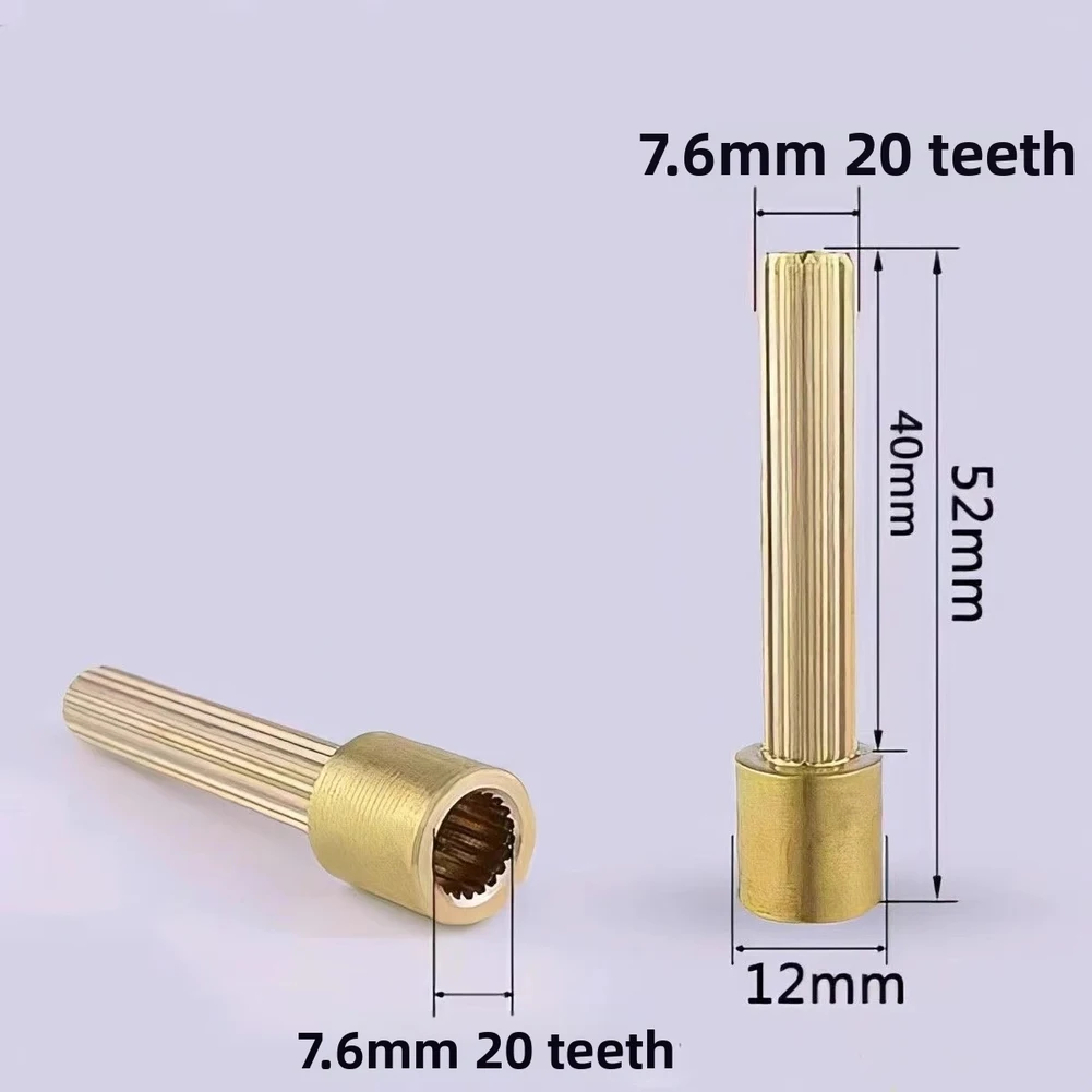 All-Copper 20-Tooth Extended Valve Sleeve for In-Wall Faucet Applications Where Durability and Consistent Function Are Required