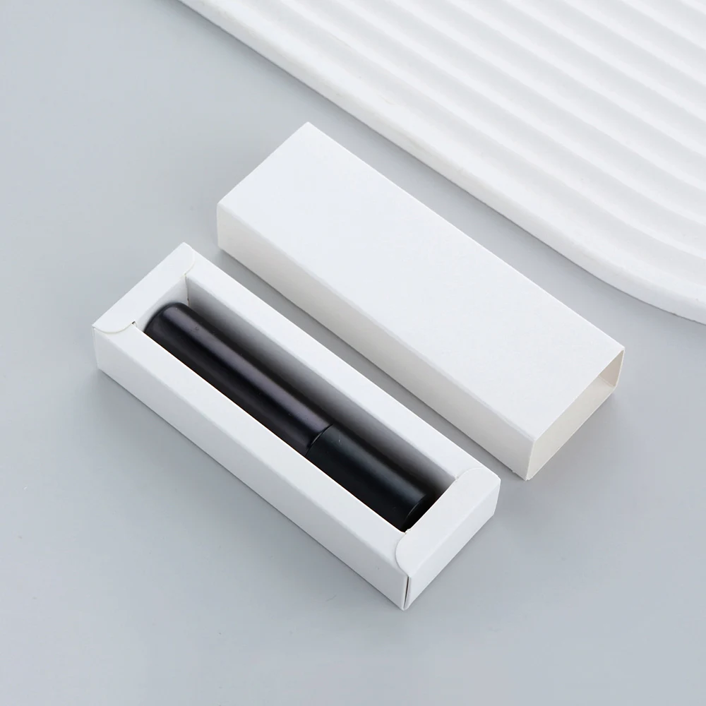 Mattschwarze Parfüm flasche mit Boutique-Verpackungs box, Muster flaschen, individuelles Logo extra, 5ml, 10ml, 30 Stück, 50 Stück – Detail 8