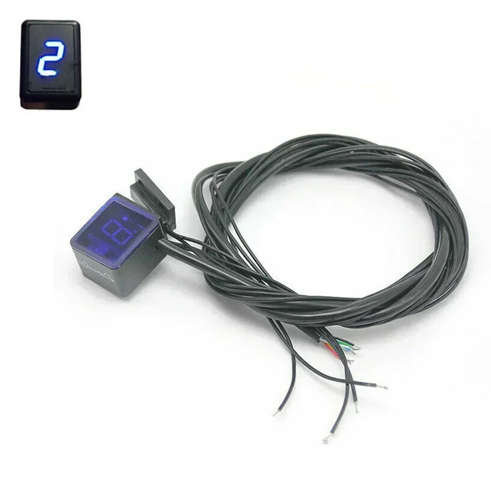 Led Universal Digital Gear Indicator Motorcycle 6 Digital Display Speedometer Indicator Motorcycle Display Shift Lever Sensor