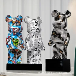 35cm Bearbrick400 violent bear electroplating series trend doll ornaments gifts