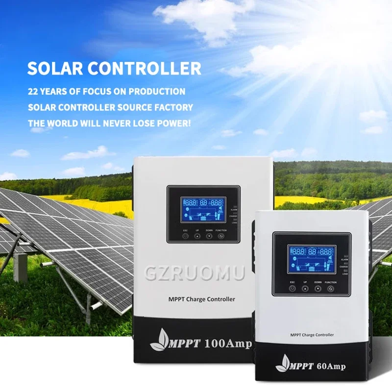 MPPT 150VDC 40A 60A Solar Charge Controller PV Photovoltaic Regulator For 12V 24V 48V Home Lifepo4 Lithium Battery System