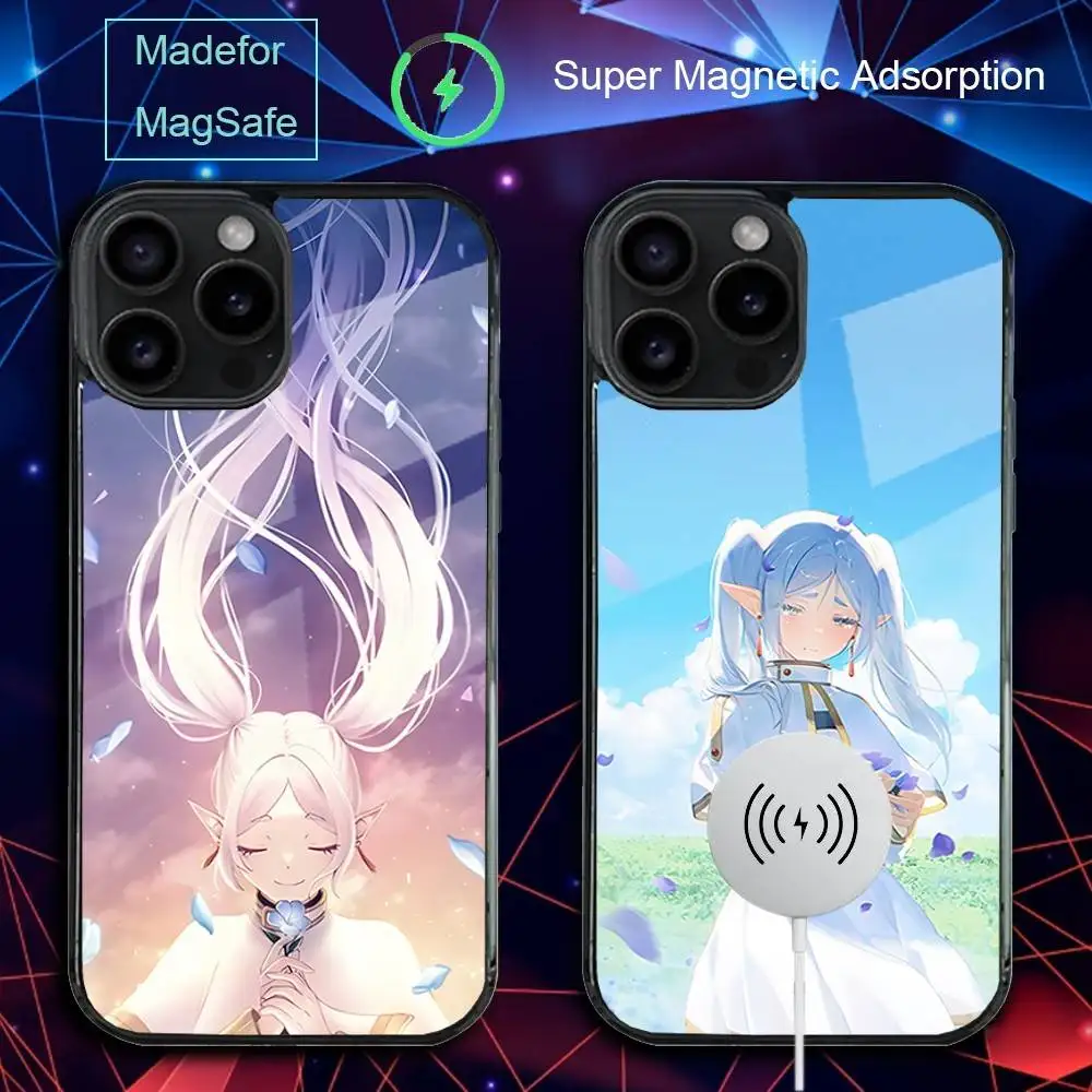 

Anime F-FrierenS Phone Case For iPhone 17,16,15,14,13,12,11,Pro,Max,Plus,Mini,SE4,E Magnetic Magsafe Wireless Charging