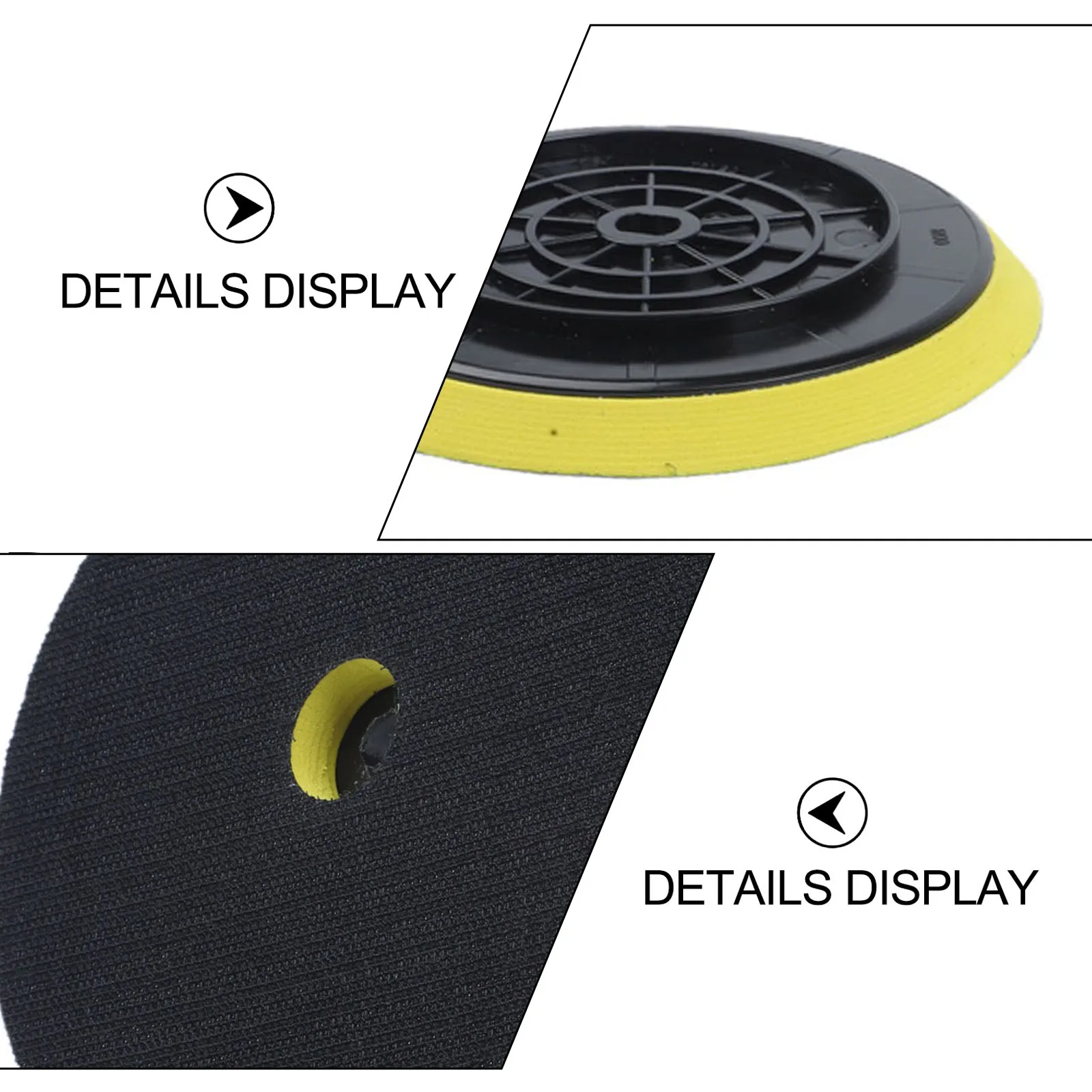 2 Pack 6 Inch Polishing Backing Pads Designed for Cordless Buffers Featuring PA and Metal Construction for Durability