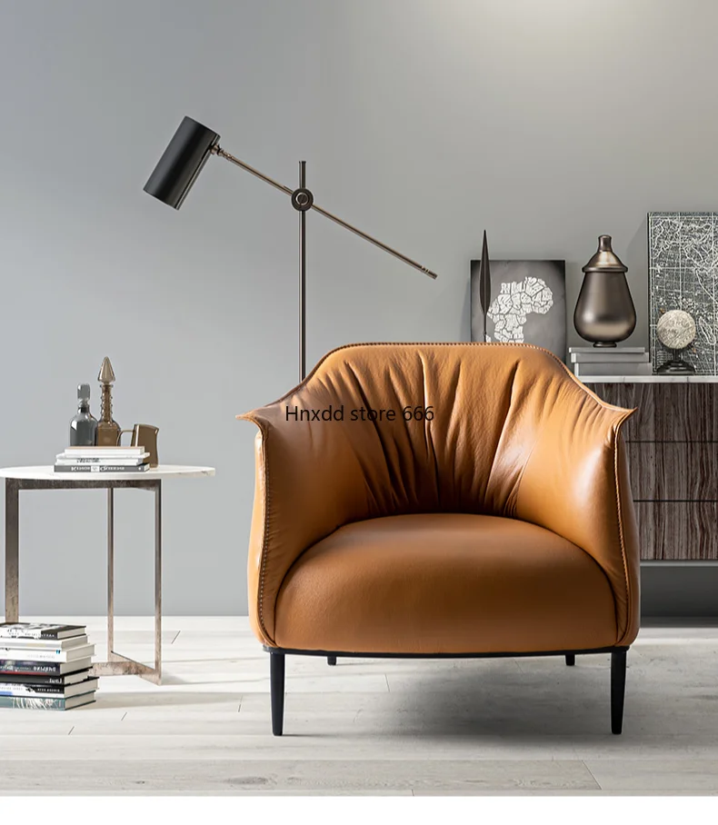 Single sofa chair Lazy sofa Snail chair Nordic light luxury leisure tiger chair image 5