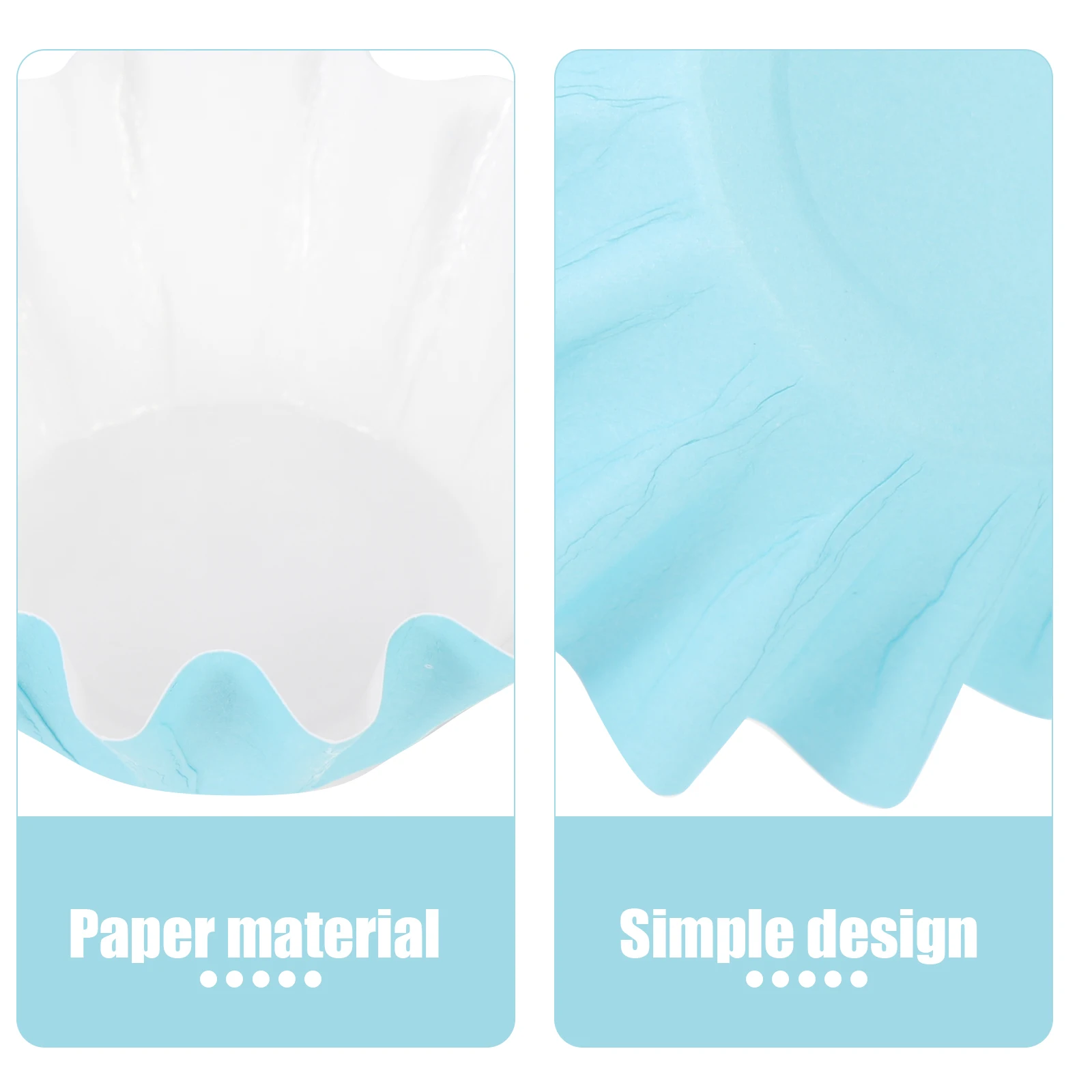 

100 Pcs Cupcake Liners Muffin Baking Wrappers Paper Cases Lining Cups Delicate Deserts Party Decoration Practical Use