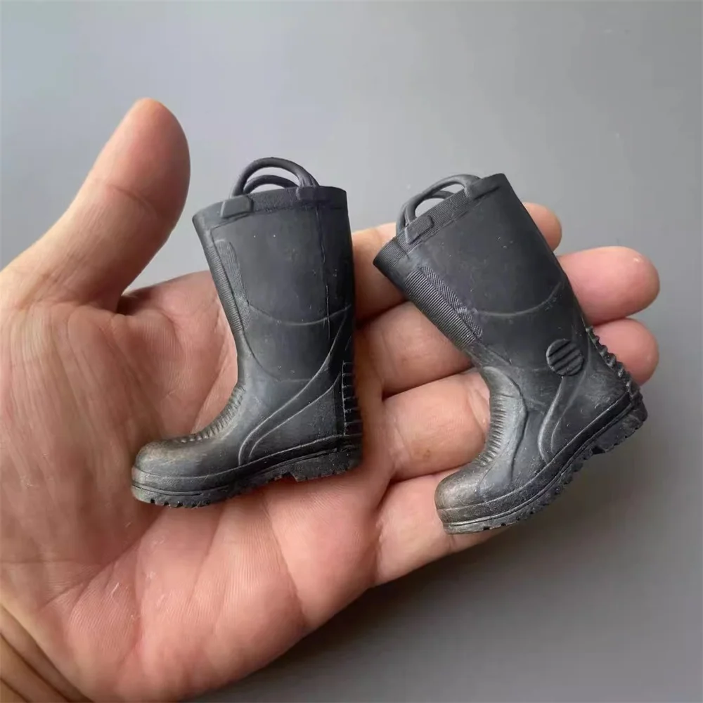 1/6th DML Enterbay Firefighter Bio Boot Shoe Mini Toys Model PVC Material For 12" Action Figure Scene Component Dirty Effect DIY