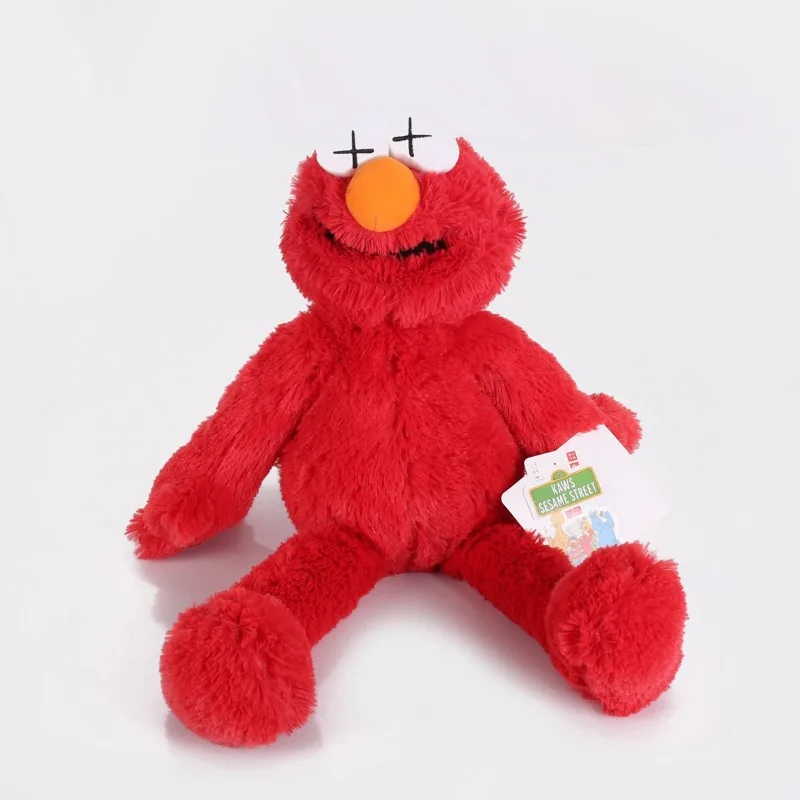 Cartoon 30cm Sesame Street Plush Doll Red Elmo Blue Cookie Guy Yellow Big Bird Plush Toys Super Soft Children's Birthday Gift