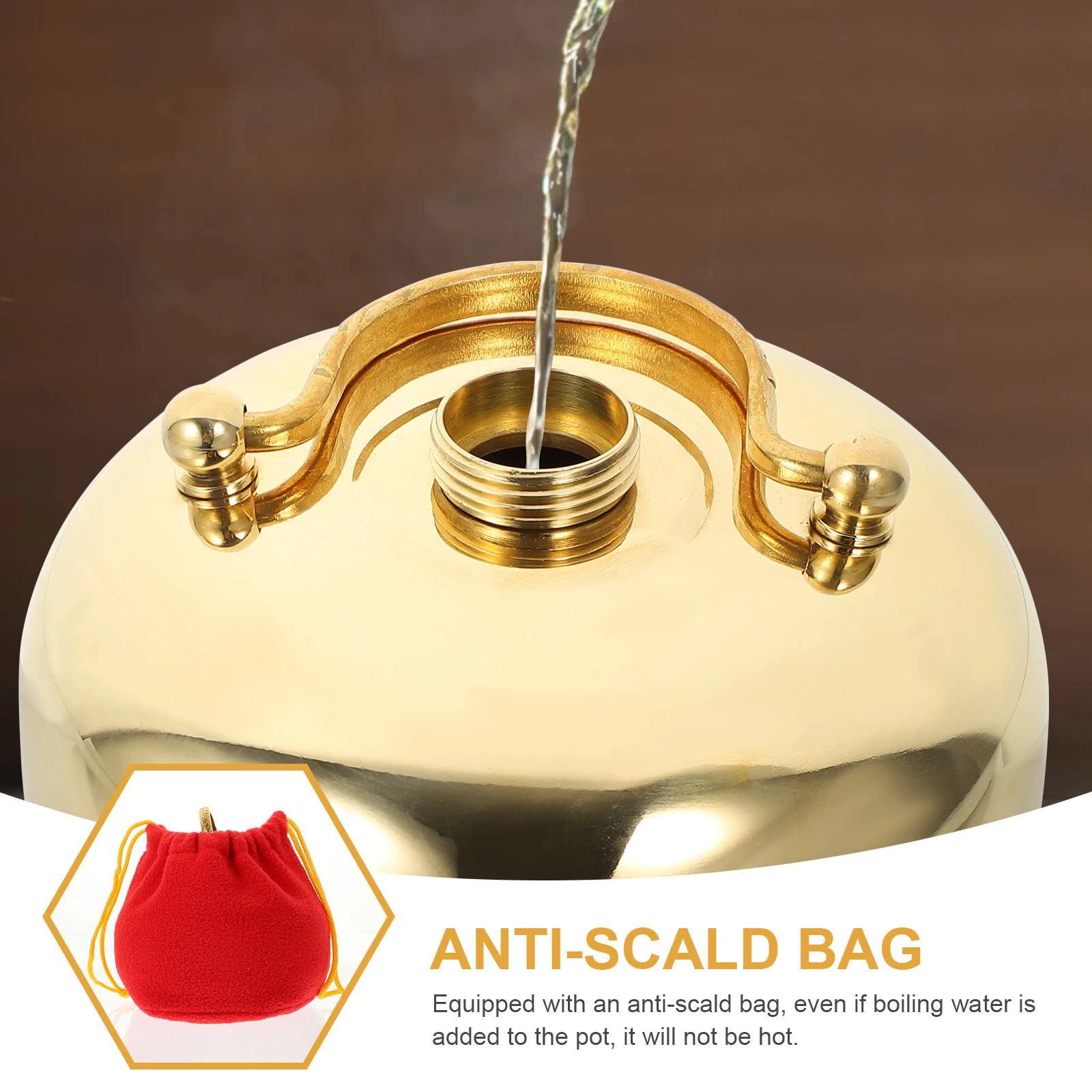 

Hand Warmer Copper Pot Portable Warmers Heating Pad Water Bottle Stove Bag Stainless Steel Office