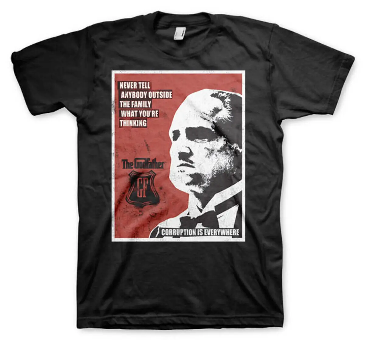 The Godfather Don Vito Corleone Corruption Official T Shirt Mens