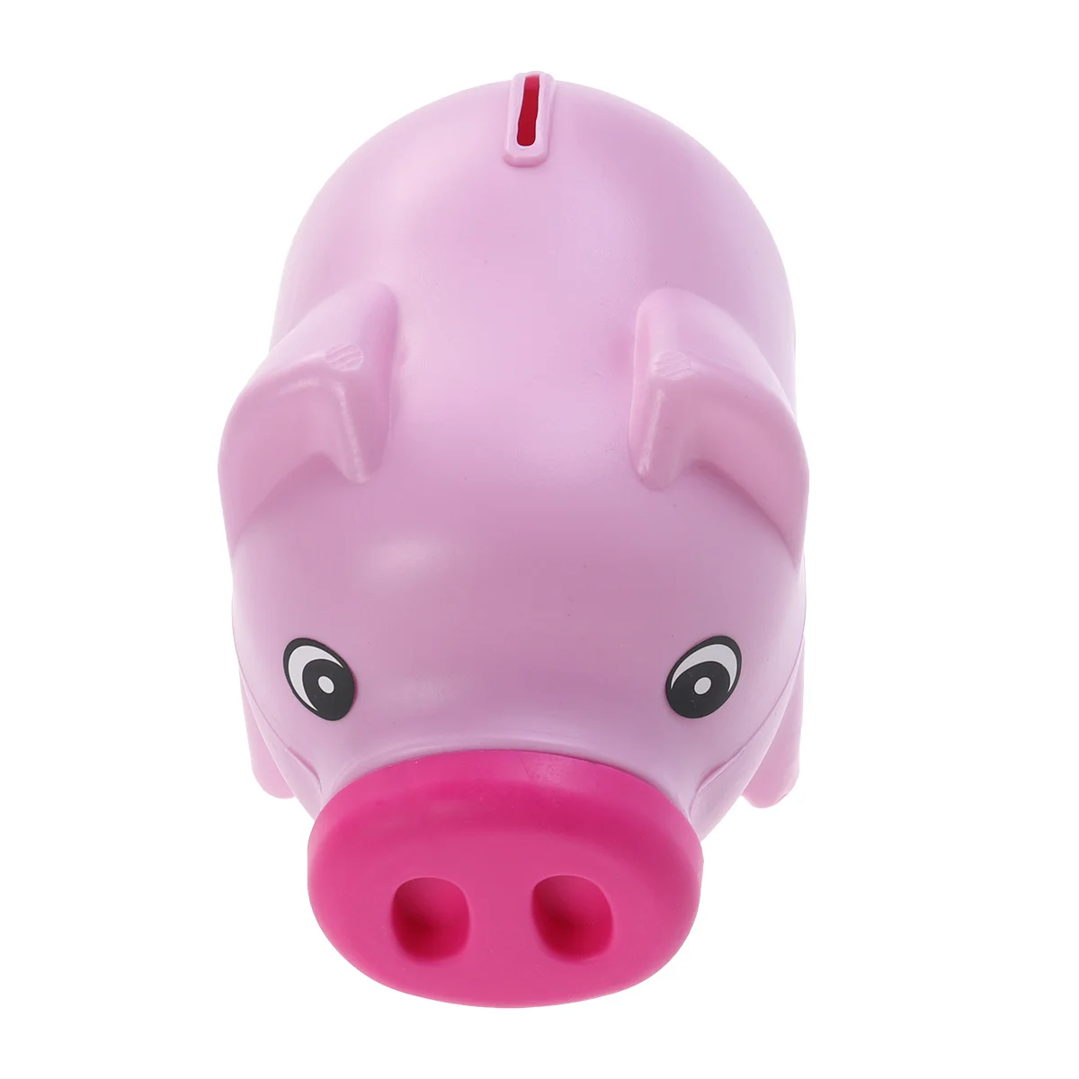 Plastic Piggy Bank Coin Bank Saving Pot Money Box Adorable Nursery Decor for Girls Boys Rose Red Christmas Gift