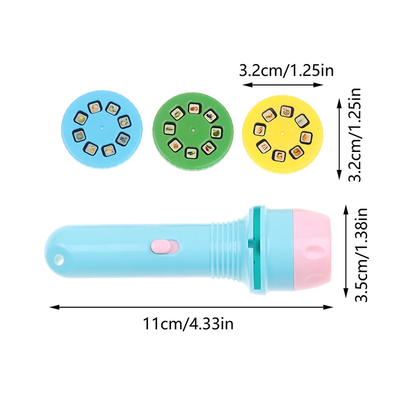 Projektor slajdów dla dzieci latarka z motywem zwierzęcego wzór dinozaur owocowego kreskówka zabawka do spania świecąca nocna podświetlane zabawki