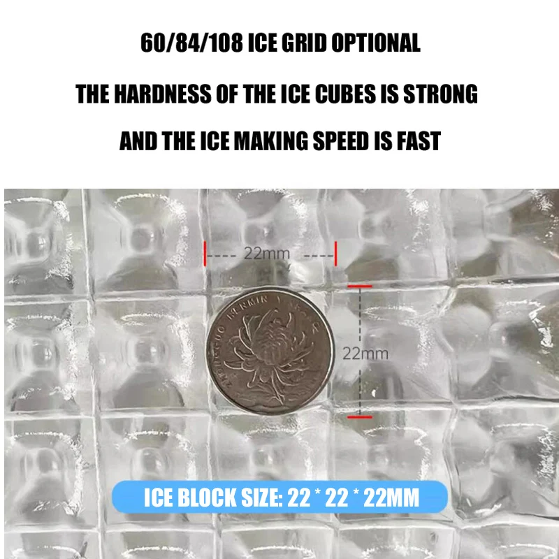 ﻿ Бытовая коммерческая машина для изготовления льда, магазин холодных напитков, кофейня, многоцелевой льдогенератор