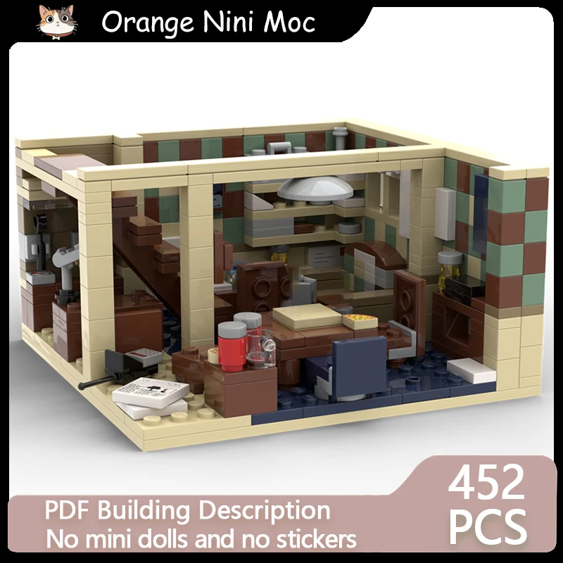 Strano modello di film MOC Mattoni da costruzione Sala di chat sotterranea Tecnologia modulare Regali Vacanza Assemblare Giocattoli per bambini Vestito