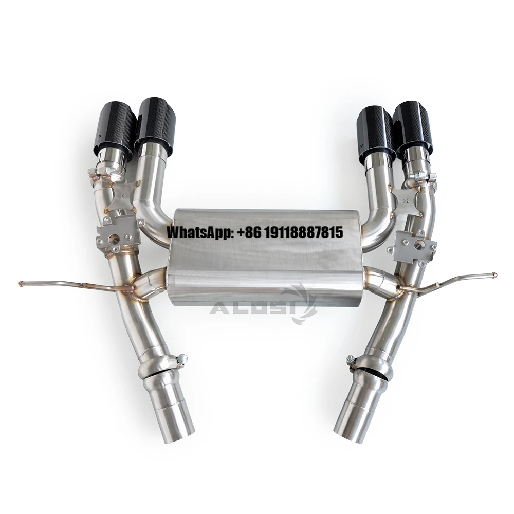 

Wholesale Downpipe for BMW M3 M4 G80 G82 3.0T 2019-2023 Tail Section Valve cat Back Exhaust SS304 Exhaust Pipe OEM Heat Shield