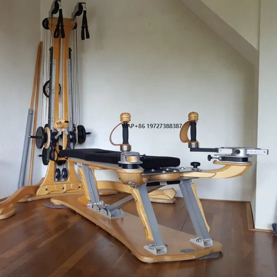 Gym Yoga Pilates Equipment High Quality  Wood Pilates Reformer Factories Pulley Tower Combination Unit -Pilates Equipment