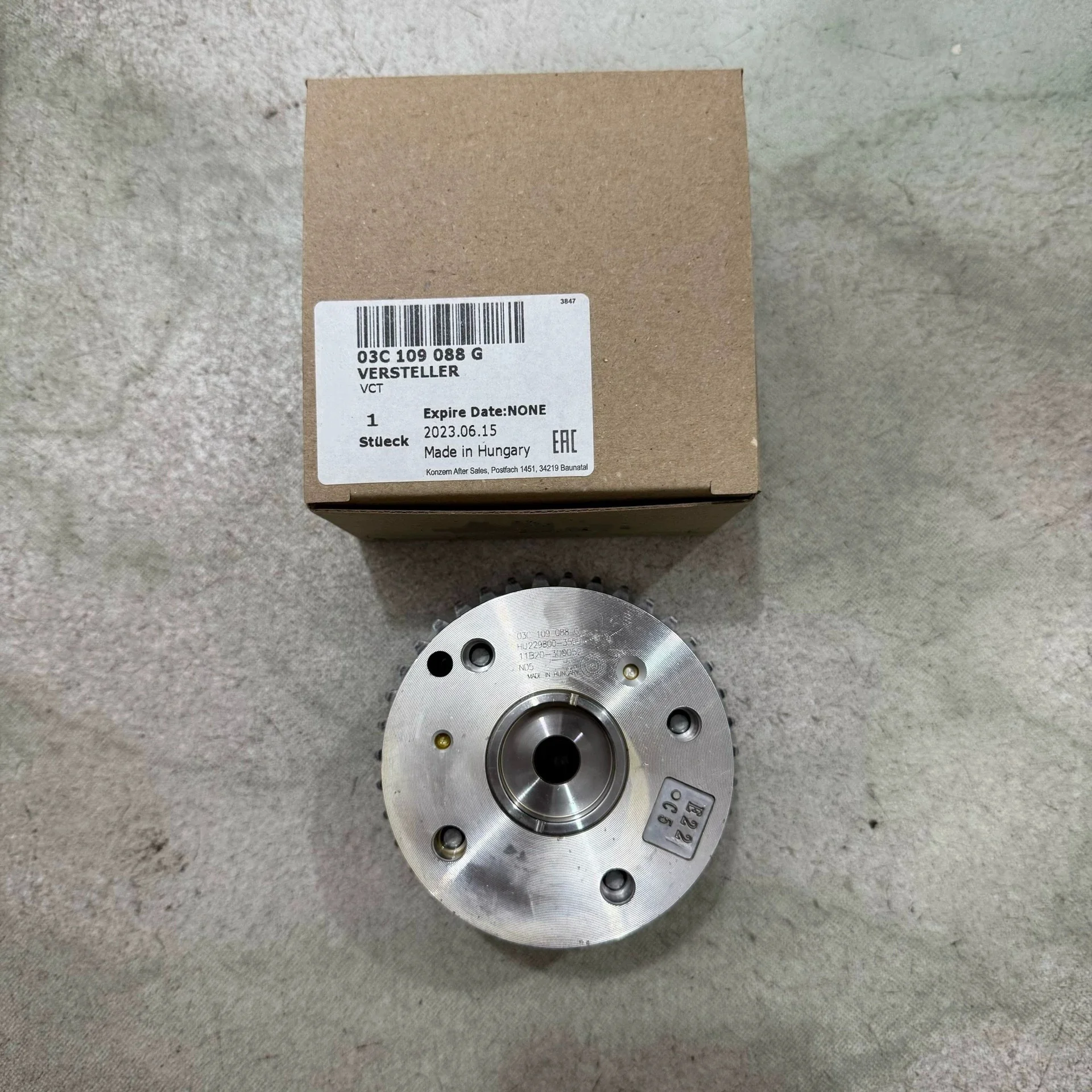03C109088E 03C109088B 03C109088F 03C109088G OEM Camshaft Timing Adjuster VVT Unit For VW Golf Passat AUDI A1 A3 SKODA 1.4 TFSI