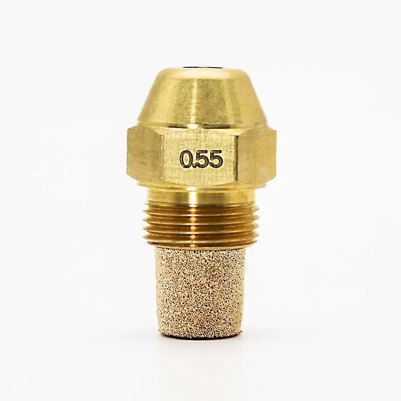 60 Degree Brass Oil Burner Nozzle Diesel Fuel Injection Nozzle Jet Atomizer for Boiler Waste Oil Burner Replacement Parts