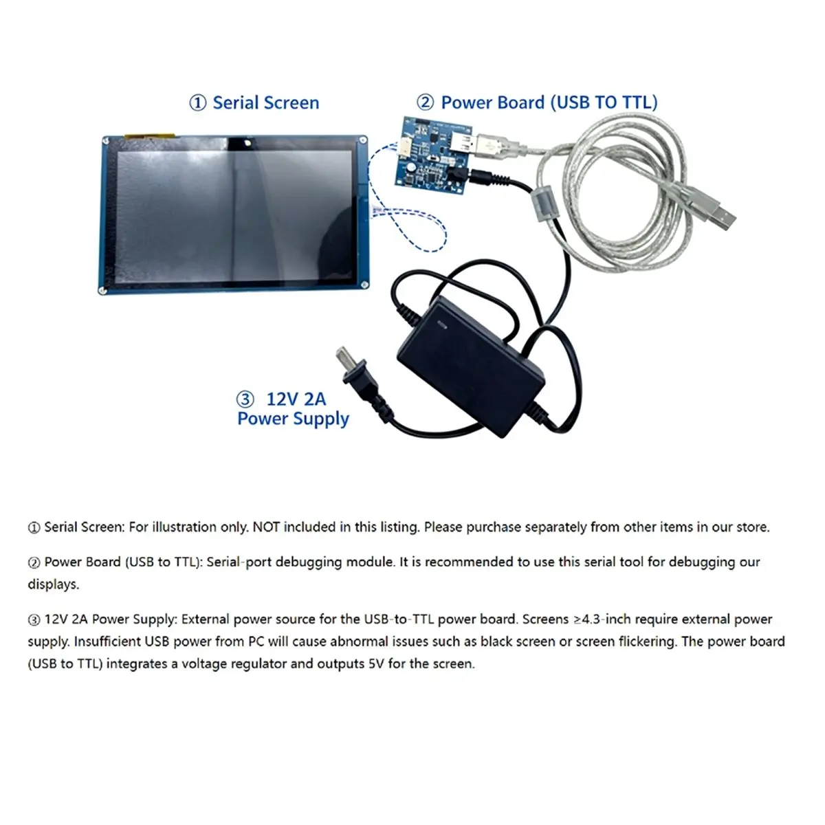 【~ New Y24A】USB to TTL Serial Port Module Power Board, CP2102 Chip, Taoglas, Serial Port Screen Debugging Kit with 4pin Cable