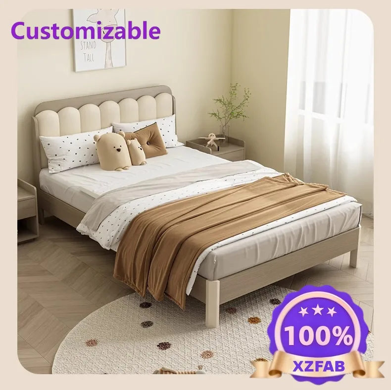 Factory Direct 2026 Children's bed Modern minimalist ENF grade European pine board boy home bedroom