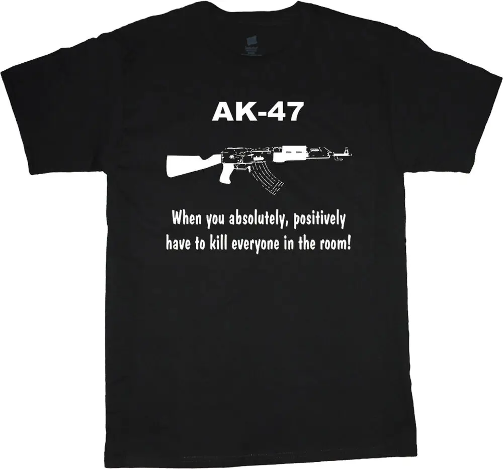 Big And Tall T-shirt AK-47 2nd Amendment Tee Shirt Tall Shirt Men\'s For Men Clothing Women Short Sleeve Tees