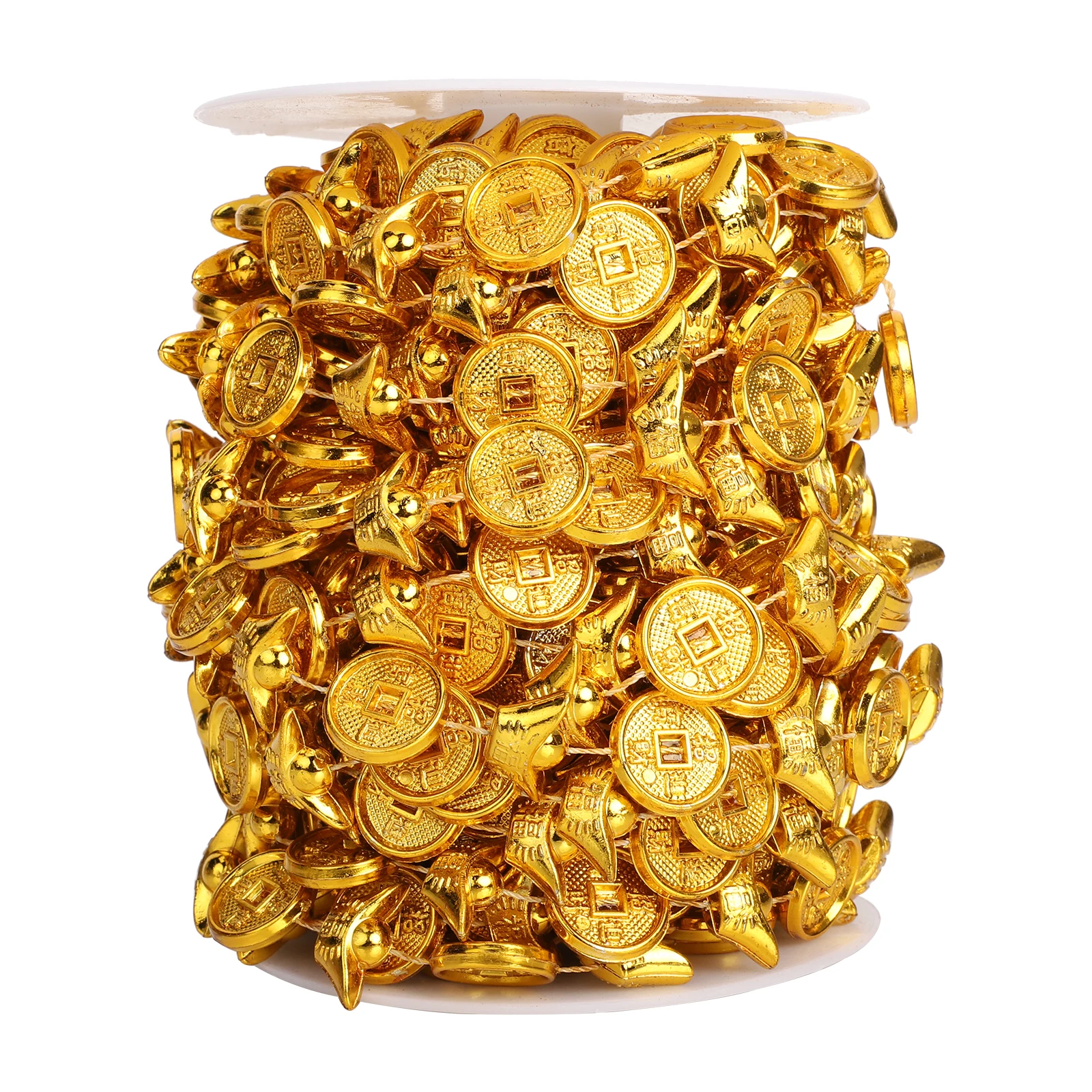 

Plastic Decor New Year Gold Ingot Pendant for Home Party Christmas Tree Spring Festival ornaments decorations